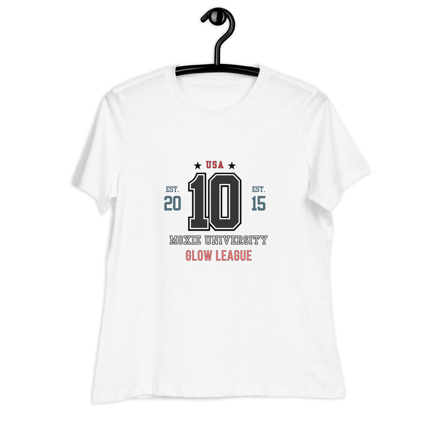 Moxie University Glow League Tee in White